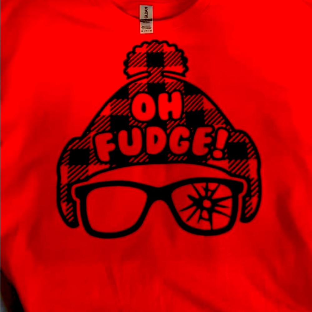 Red “Oh Fudge” T-shirt